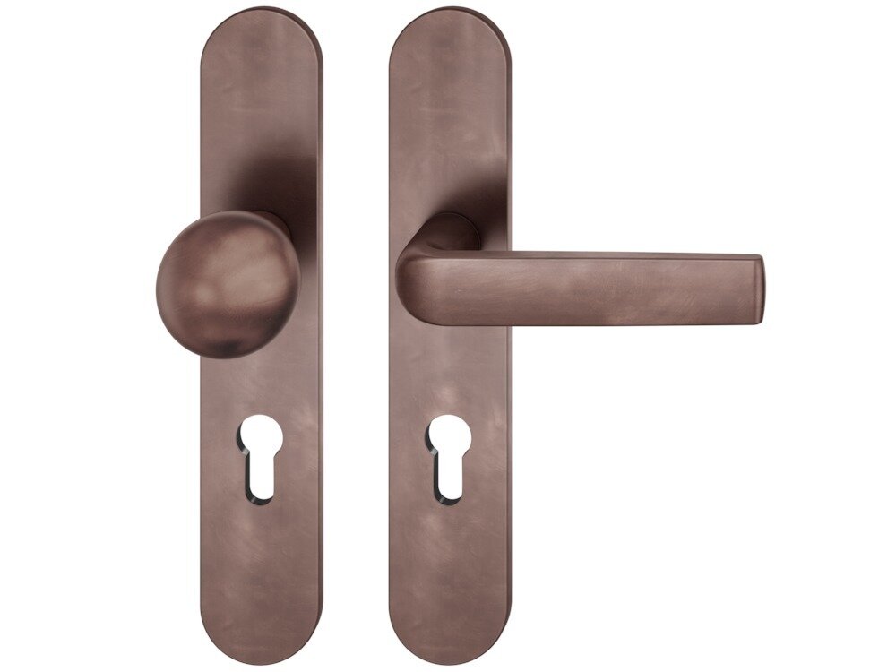 FSB Drückergarnitur 1076 ASL Rundrosette Aluminium