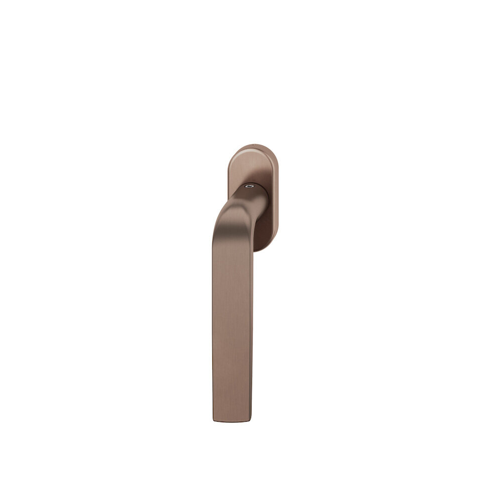 Fenstergriff 34 1267, ovale Ros., Bronze