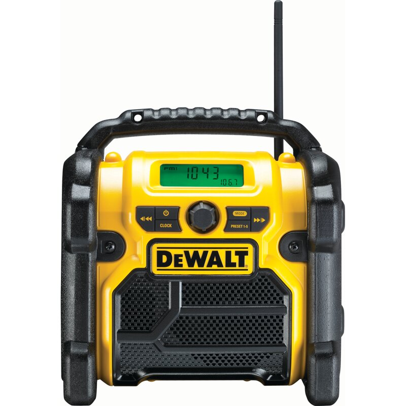 DEWALT Akku- und Netz-Radio fuer 10,8 - 18V DCR019