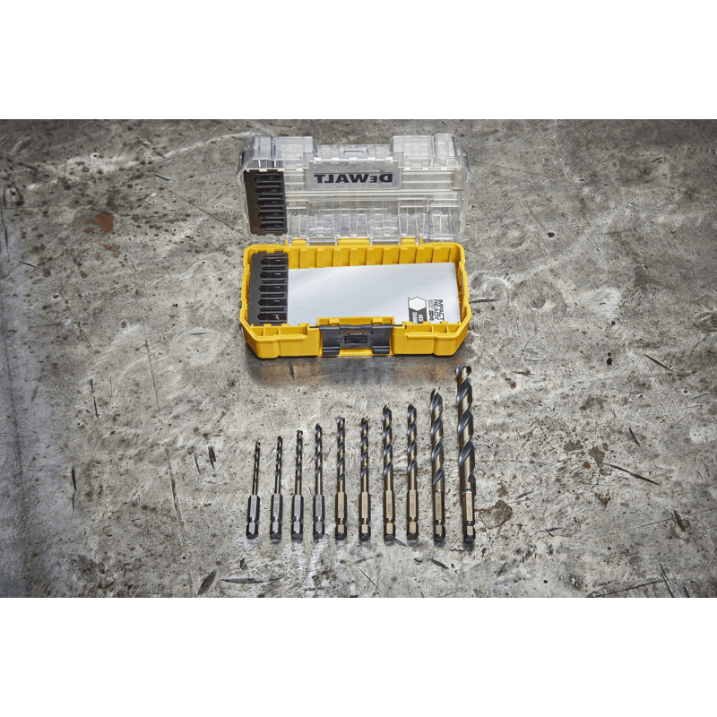 Metallbohrer-Set HSS-G 10-tlg. Sechskant