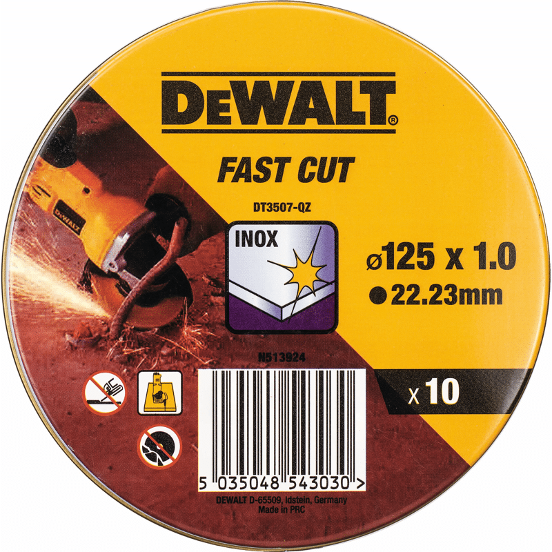 Trennscheibe Edelstahl flach 125mmx1.0mm DT3507