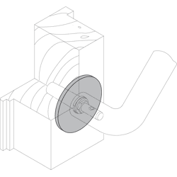 HEWI Abdeckscheibe Edelstahl, ø70x4, 5mm, matt-schliff