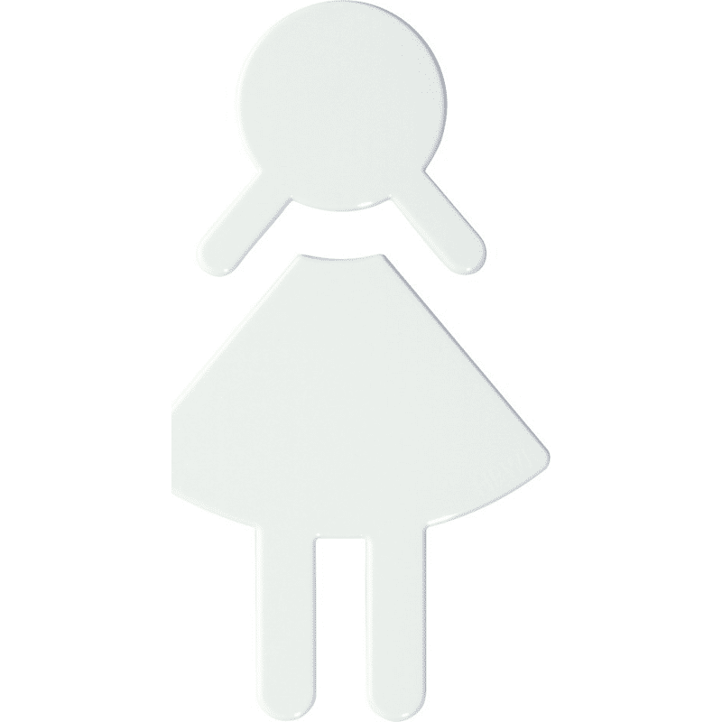 Hinweisschild Frau Ser 801, selbstklebend