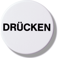 HEWI Hinweisschild DRÜCKEN, selbstklebend
