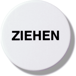 HEWI Hinweisschild TREKKEN, selbstklebend