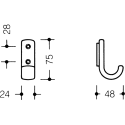 Garderobenhaken 477.90.060, Polyamid