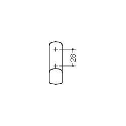 Garderobenhaken 477.90.B061, Polyamid mit Distanzstück