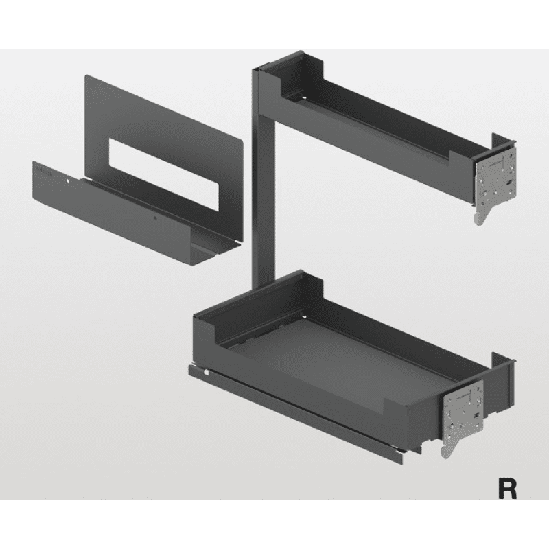 Unterschrankauszug Pinello Board 300 rechts Blum Legrabox anthrazit