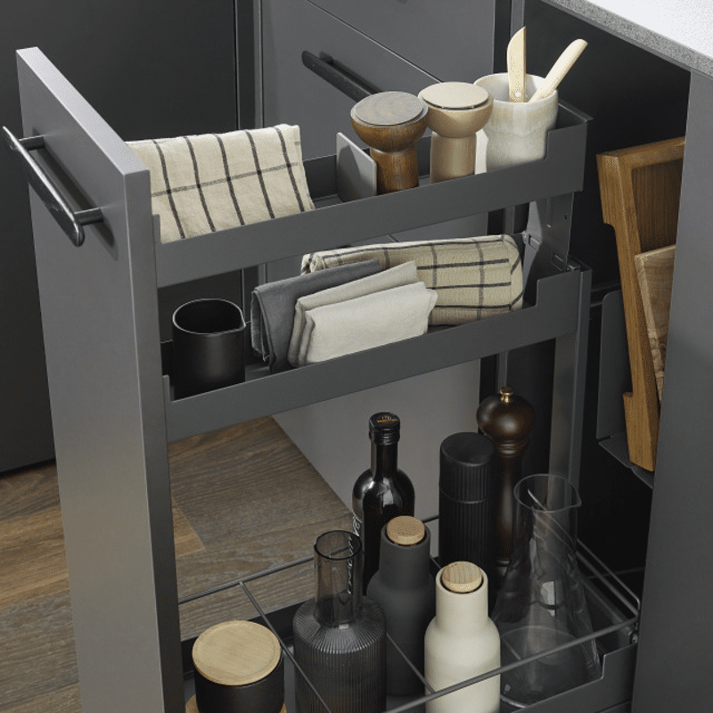 Unterschrankauszug Pinello Board 300 rechts Blum Legrabox anthrazit