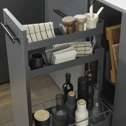 Unterschrankauszug Pinello Board 300 rechts Blum Legrabox anthrazit