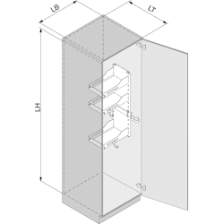 Putzschrankregal Sesam Standard