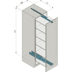 Vollauszug Box 800 verzinkt