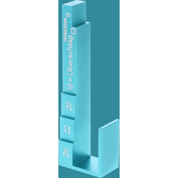 FEPS Tool Messlehre FE-ML003 Aluminium türkis