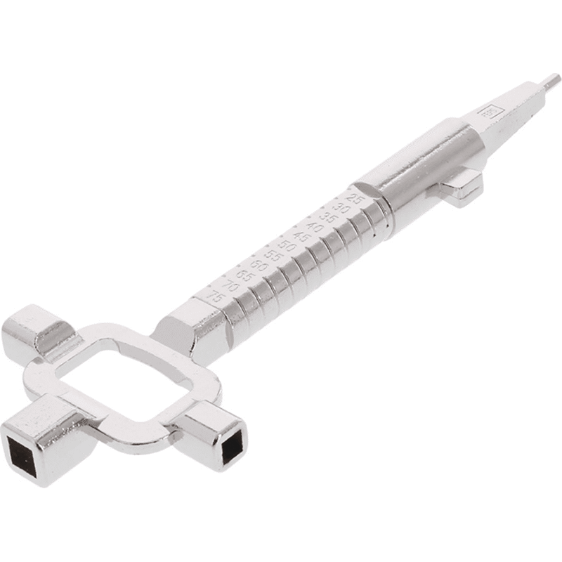Universal-Bauschlüssel lange Version mit Flaschenöffner FE-BS001 silber