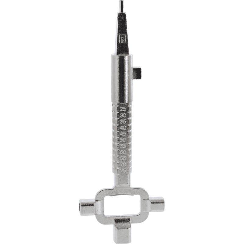 Universal-Bauschlüssel lange Version mit Flaschenöffner FE-BS001 silber