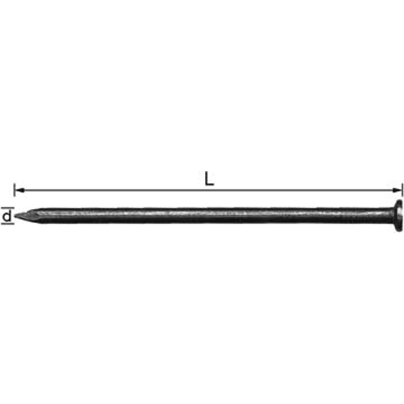 Drahtstifte blank 20/40 1 Paket = 2,5 kg