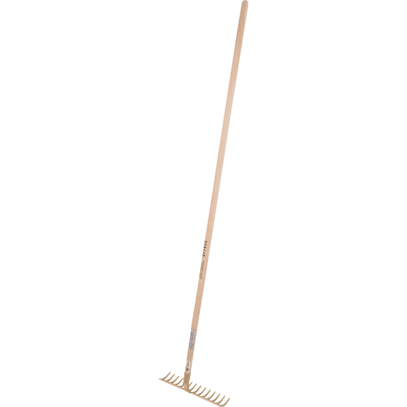 Gartenrechen mit Stiel, Länge 170 cm 16 Zinken, Balkenbreite 40 cm