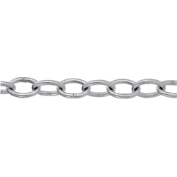 Pewag Normkette flach oval,  verzinkt,  5 mm