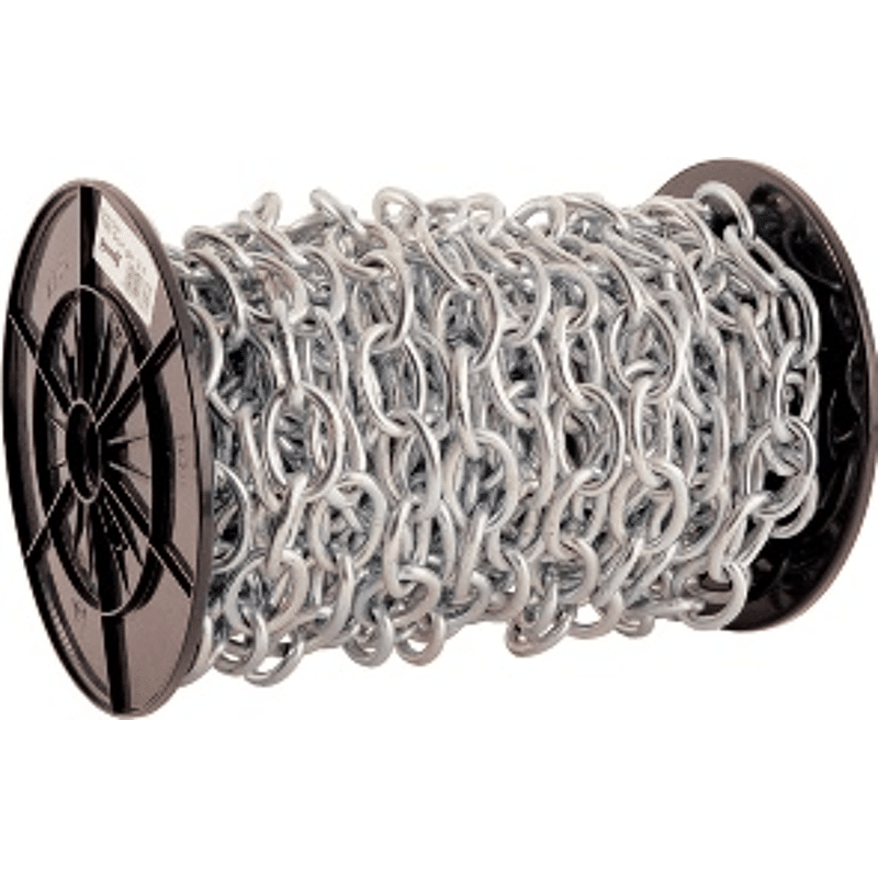 Normkette flach oval, verzinkt, 3 mm
