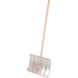 Offner Alu-Schneeschieber mit Stahlkante 35x50 cm,  130 cm Stiel,  unmontiert
