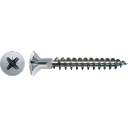 SPAX-S Senkkopf Kopfbohrung 4, 5x40 VG Fraesrippen, PZ2, Bohrung 2, 5mm