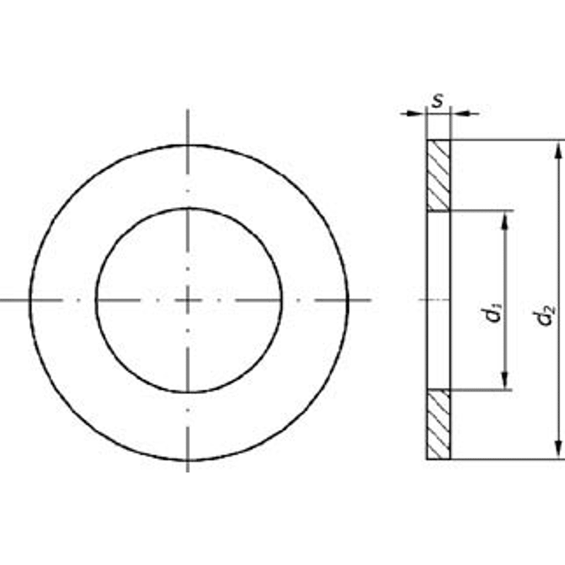 Scheibe DIN 134 21,0 mm 140 HV galv.verzinkt