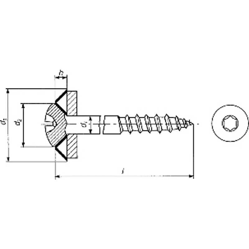 Spenglerschraube A2/TX20/15 4.5 x 35 / Prefa Braun