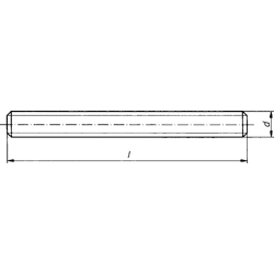 DIN- und Normteile Gewindebolzen Din 976 A2 M 20 / 3000mm Form A,  rostfrei