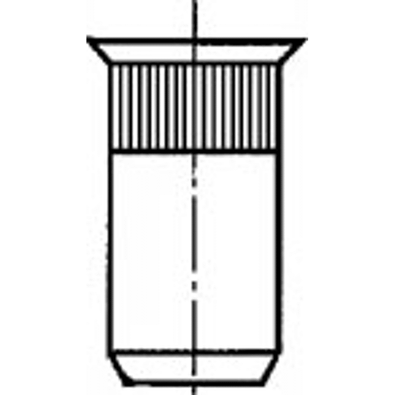 Mikromutter M4 x 10.0 mm A2 Klemmbereich 0.5 - 3.0 mm