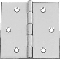 Grudke Scharnier Niro mit. 6 Schrauben (H) 70 mm,  (B) 70 mm,  Stärke 1.5 mm