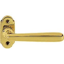 Halbolive MARCHESI WIEN groß Messing poliert,  Stift 7x35mm