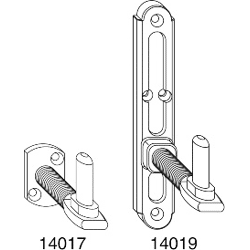 MACO Verstellkloben mit Gewinde MV mit Seiten Regulierung Abst.22