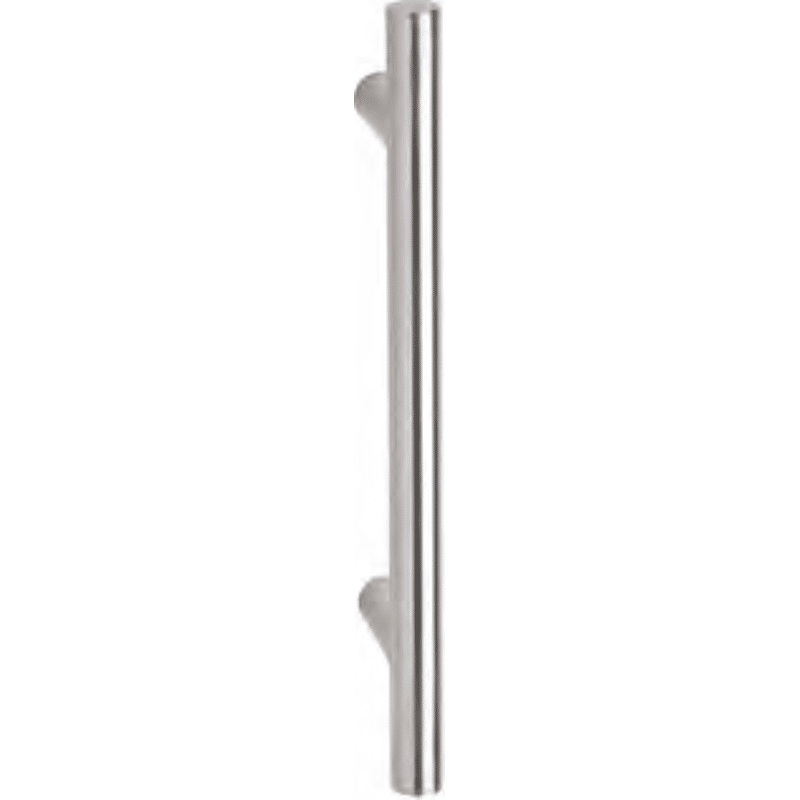 Stoßgriff 8000, 30 mm, Niro gerade Stützen, L=600 mm, Achsmaß=400 mm
