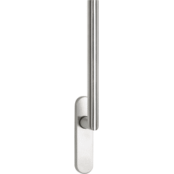 HERMAT Hebeschiebetürgriff 1802/HSG.OL-60,  180° Rasterung,  Vierkant 10 mm,  Edelstahl