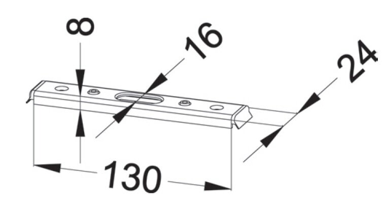 Schließblech STV TKR U2413 UV GR