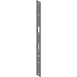 KFV Reparatur U-Stulp 24x400x6mm,  Edelstahl matt gebürstet