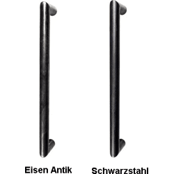 halcö Bügelgriff DM 20mm,  Länge 376mm,  für Glas paarweise,  Rohstahl
