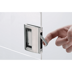 Metalglas V-406 NS,  Griffmuschel 100x74 mm mit stirnseitigem Griff