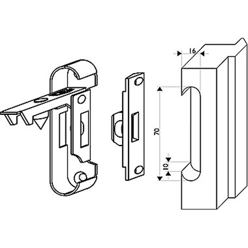 Universal-Verbundkupplung ohne Luft, Silber