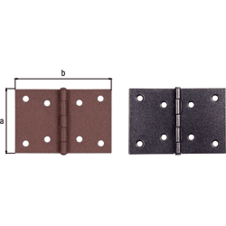 GAH Alberts Alberts DURAVIS Scharnier 60x90mm,  rostbraun