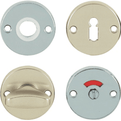 Grundmann Rundrosette WG 684NST,  WC außen,  Alu poliert,  51 mm,  Stärke 8 mm