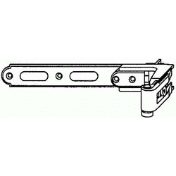 MACO Langband BLR seitl. reg. m.Ans.Lasche KR= 65-100mm Gr. 3 Sch