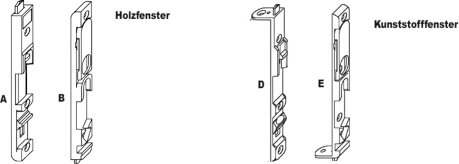 Multi Kantenriegel maco / unten, links / E