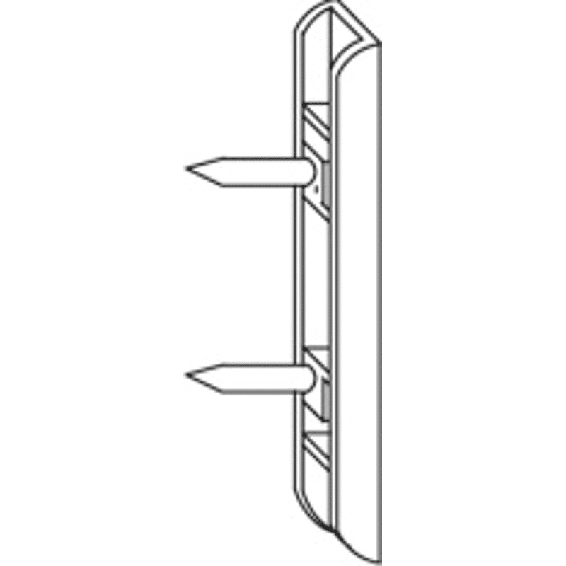 Schließteil für Öffnungsbegrenzer für PV C Silber