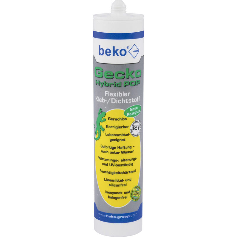 GECKO Kleber 1-K Hybrid POP Transparent,  Kartusche 310 ml
