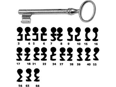 Buntbartschlüssel Mod. 3