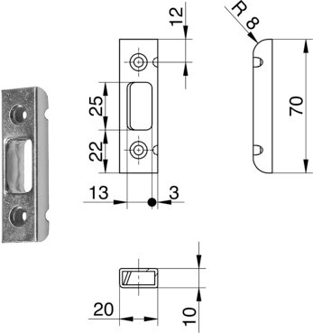 Bolzenschließblech WG 6/PSR