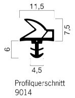 Hebeschiebetürdichtung SF 9014