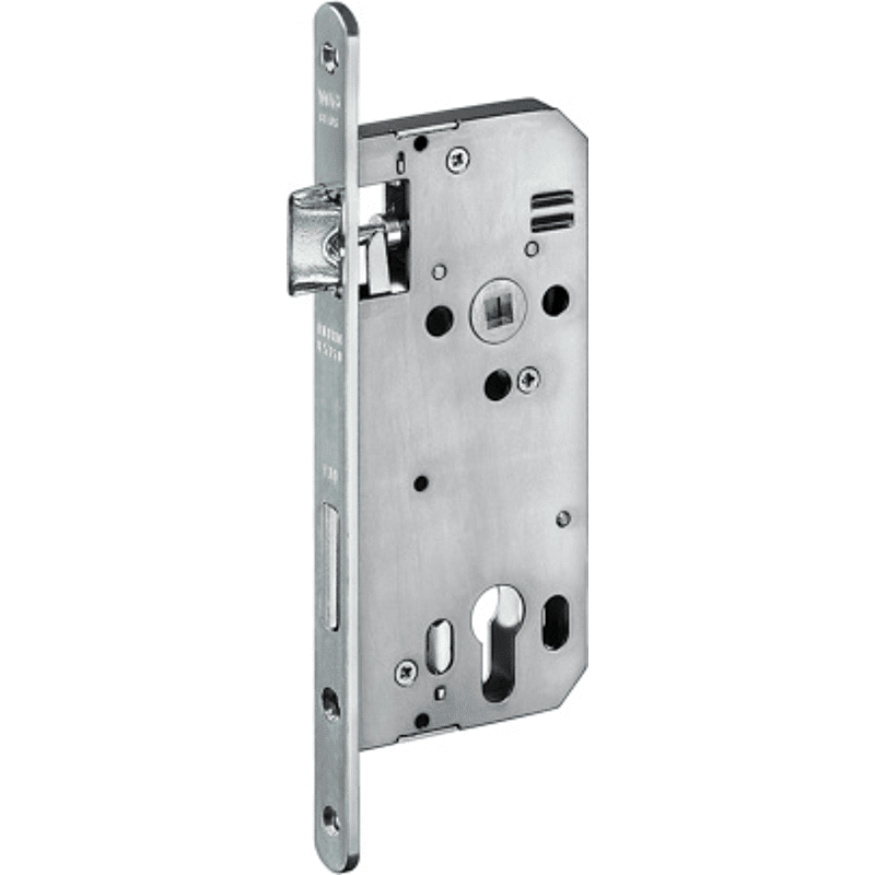 Einstemmschloss 421 PZW DM 70/88 mm ÖNORM Stulp kantig 300x20x4mm Nirolook LS/RS