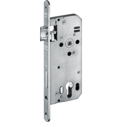 Einstemmschloss 421 PZW DM 70/88 mm ÖNORM Stulp kantig 300x20x4mm Nirolook LS/RS
